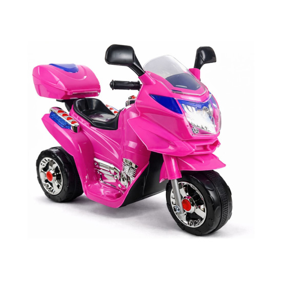 Akumuliatorinis rožinis motociklas HC8051 Elektrinės mašinėlės vaikams