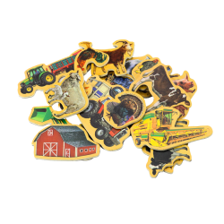 Medinių magnetukų rinkinys