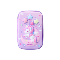 Didelis violetinis vienaragio pieštukų dėklas 23x15x5 cm