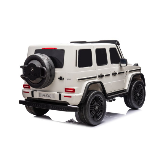 Baltas elektrinis automobilis Mercedes G63 XXL 4x4 Elektrinės mašinėlės vaikams