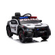Juodas elektrinis policijos automobilis Dodge Charger Elektrinės mašinėlės vaikams