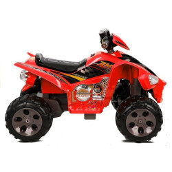 Raudonas elektrinis keturratis