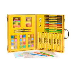 Meno rinkinys lagaminėlyje Yellow Duck 84 vnt