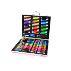 Meninis rinkinys lagaminėlyje su rožiniu vienaragiu, 150 EL