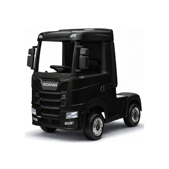 Juodas akumuliatorinis automobilis Scania 500R HL698 4x4 Elektrinės mašinėlės vaikams