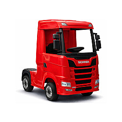 Raudonas elektrinis sunkvežimis Scania 500R HL698