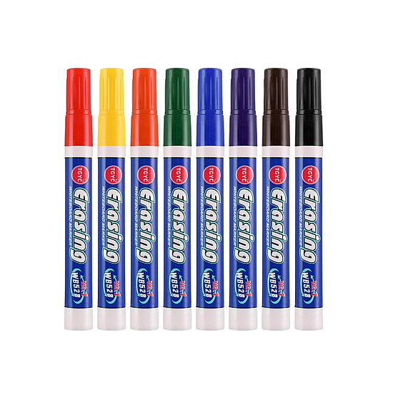 Set of 8 Colored Whiteboard Markers Paperitavarat