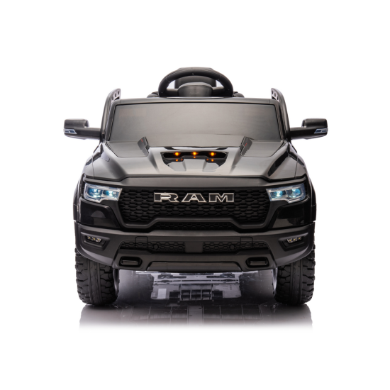 Juodas elektrinis automobilis vaikams Dodge Ram ZB618 Elektrinės mašinėlės vaikams