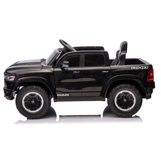 Juodas elektrinis automobilis vaikams Dodge Ram ZB618 Elektrinės mašinėlės vaikams