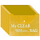 A4 transparent yellow folder with clasp, 20 pcs. Binders and cases