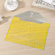 A4 transparent yellow folder with clasp, 20 pcs. Binders and cases
