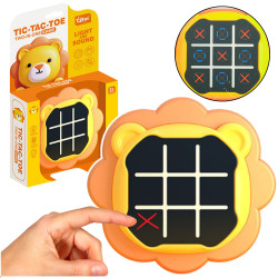 Elektroninis oranžinis  žaidimas 3in1 Tic Tac Toe Lion