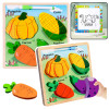 Drewniany edukacyjny marker do warzyw Puzzle Board 2w1