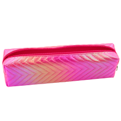 Rožinis holografinis pieštukų dėklas