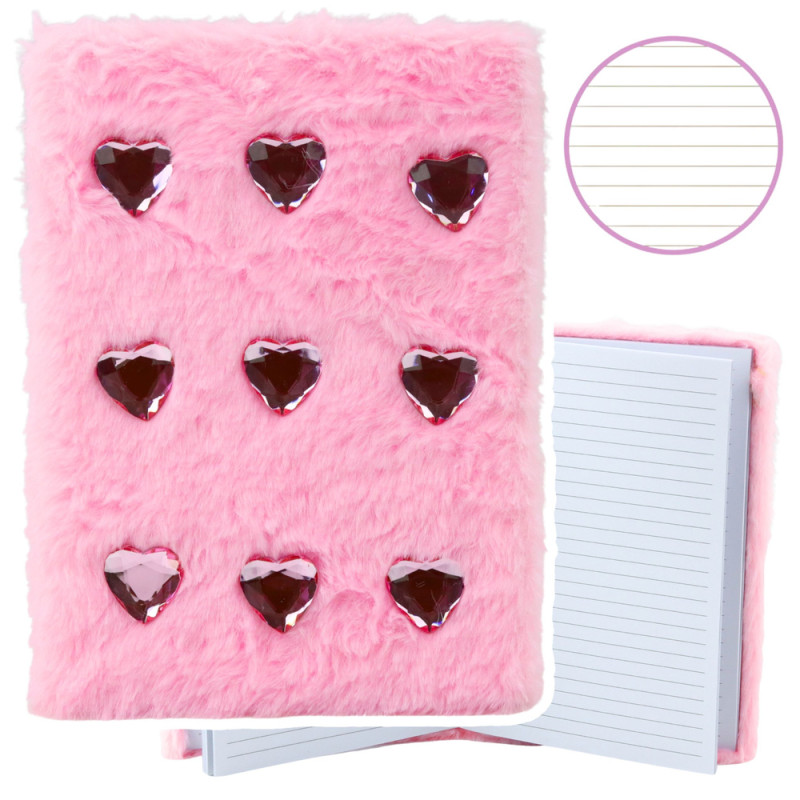 Pink notebook with heart lines A5, 80 pages Notebooks