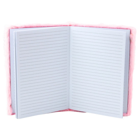 Rožinė užrašų knygutė su širdelėmis linijomis A5, 80 lapų Užrašų knygelės
