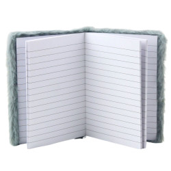 Pilka užrašų knygutė su linijomis, žvaigždžių motyvu, A6 formato, 80 lapų