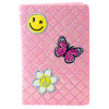 Pink notebook with glossy surface and appliqués A6, 80 pages Notebooks