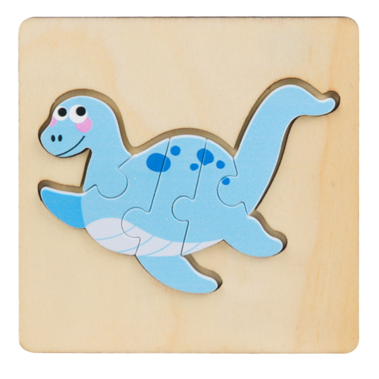 Medinė dinozaurų delionė Mediniai žaislai