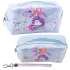 Mokyklinis mėlynas penalas Unicorn Confetti, 20 cm