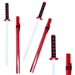 Medinis raudonas katanos kardas