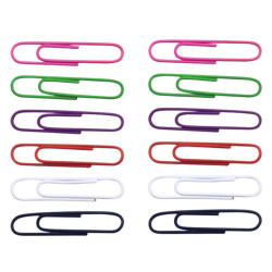 Spalvotų sąvaržėlių rinkinys, 30 mm, 40 vnt.