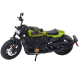 Chopper juodas/žalias metelinis motociklas Žaisliniai motociklai