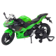 Metalinis žalias sportinis motociklas Žaisliniai motociklai