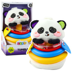 ūdikio supamas sensorinis žaislas su pliušine panda