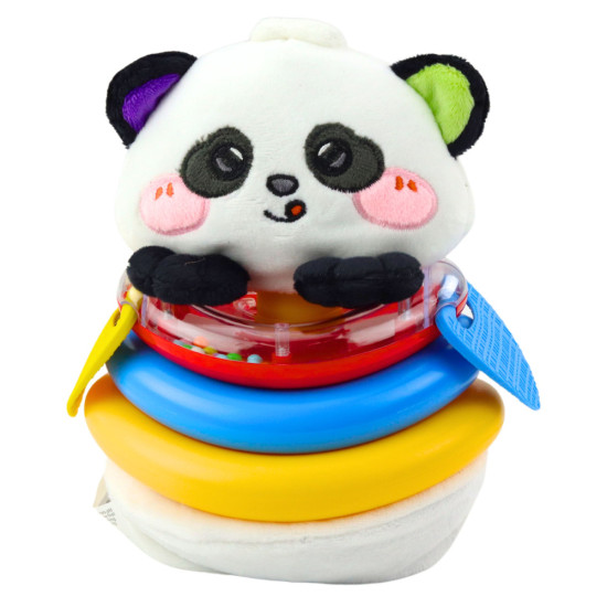 ūdikio supamas sensorinis žaislas su pliušine panda Kūdikiams