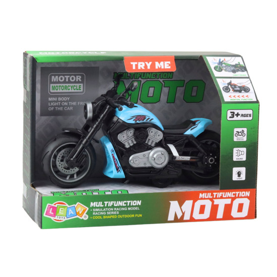 Baterijomis varomas mėlynas žaislinis motociklas Žaisliniai motociklai
