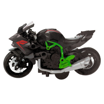 Prefabricated Motorcycle Screw Metal 1:14 DIY Green and Black
