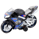 Czarno-niebieski motocykl