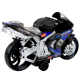 Czarno-niebieski motocykl