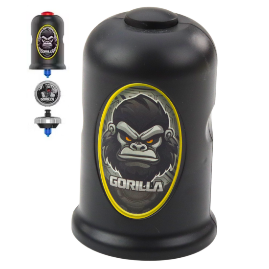 Skraidantis diskas Gorilla Black Spinner Launcher rinkinys Stalo ir sporto žaidimai