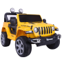 Желтое аккумуляторное транспортное средство 4x4