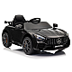 Juodas Mercedes GTR akumuliatorinis automobilis