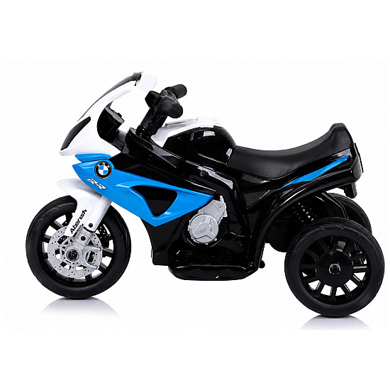 Mėlynas akumuliatorinis motociklas BMW S1000RR
