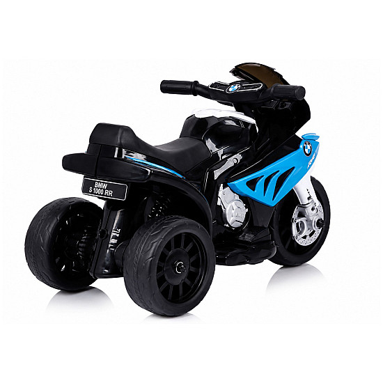 Mėlynas akumuliatorinis motociklas BMW S1000RR