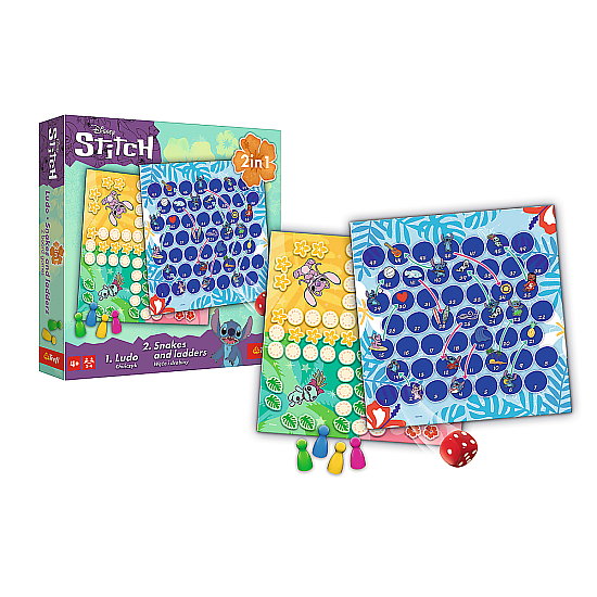 Žaidimas 2in1 Lilo ir Stitch Trefl 02656 Stalo ir sporto žaidimai
