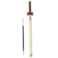 Metalinis kardo formos rašiklis, juodas rašalas Katana Sword