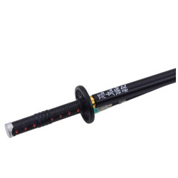 Juodas metalinis kardo formos rašiklis, juodas rašalas Katana Sword