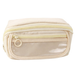 Rusvas mokyklinis penalas 20 x 10 cm