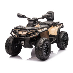 Chaki spalvos elektrinis vaikiškas keturratis DK-CA 005