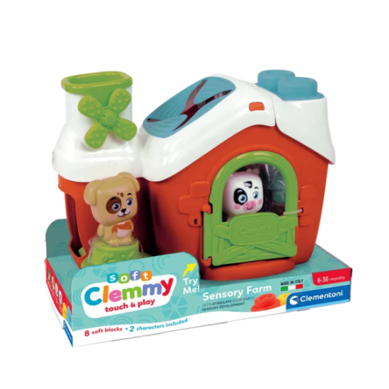 Clemmy Sensory Farm rūšiavimo žaislas Clementoni 17993 Kūdikiams