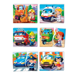 Edukacinis žaidimas Transporto priemonės ir profesijos