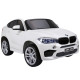Baltas BMW X6M akumuliatorinis automobilis