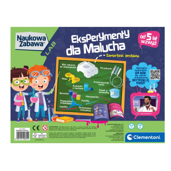 Tieteelliset pelit ja kokeet puolaksi Clementoni 50895
