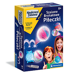 Mokslinis žaidimas mini laboratorija Crazy Glitter Balls Clementoni 50702
