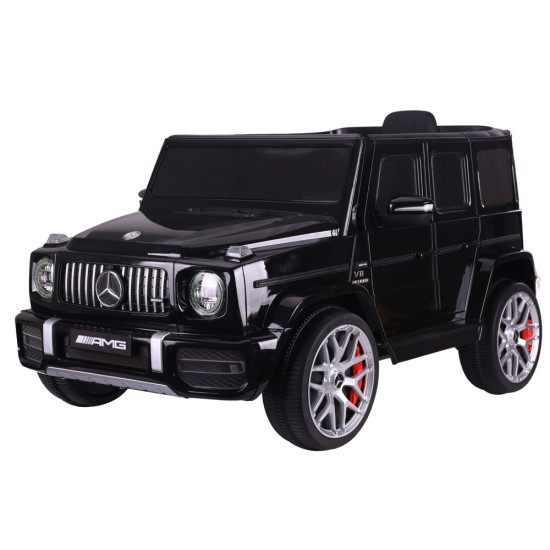Juodas elektrinis automobilis vaikams Mercedes G63 S306-1 Elektrinės mašinėlės vaikams